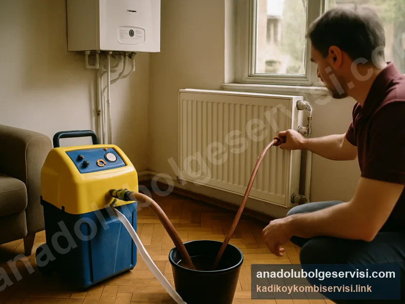 Kadıköy Petek Temizliği – Makineli tesisat yıkama, çamur ayırıcı ve inhibitör ile dolaşım ve verim geri kazanımı.